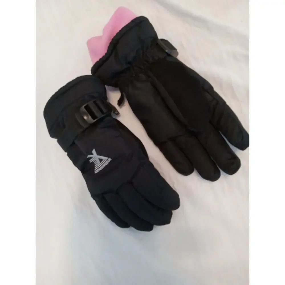 Zero Xposur Girls Black Thinsulate Winter Snow & Ski Gloves Small/Medium